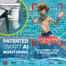 Alarma inteligente de piscina con IA – Cámara dual 