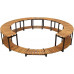 Piscina y spa marco de madera de acacia maciza de 273 x 53 cm 