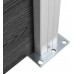 Tidyard Conjunto de Paneles para Vallas de Jardín Valla Residencial Proteccion Privacidad Puerta de Jardín Entrada Exterior Barrera WPC Marrón 180x105 cm 